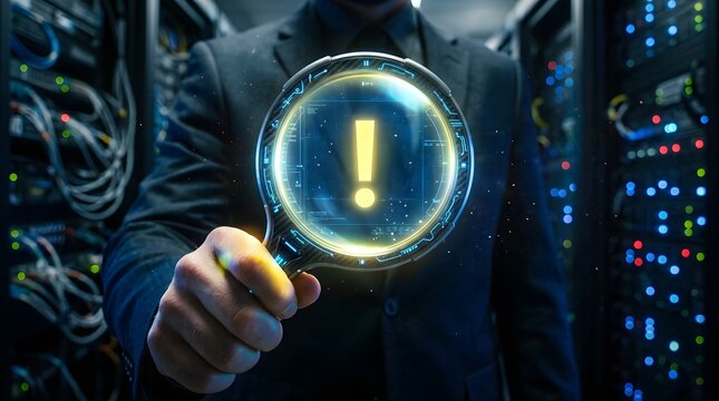 A digital interface obscures the face hinting at a future where technology and identity are intertwined