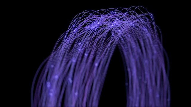 an Optical Fibers Data Light Transfer 7

4K + loop

could be used for business communication for connection or ftp servers. good for projection about cyberspace data and future technology plus improve