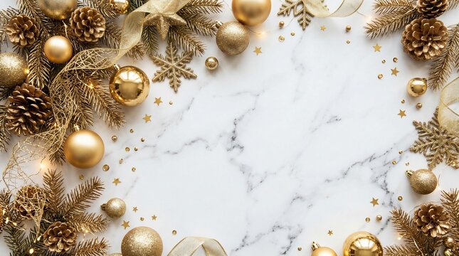 Golden christmas background