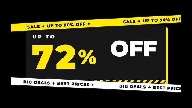 Sale discount labels and tags on transparent background