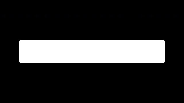 White lower third name plate with a 3D flip on its vertical axis