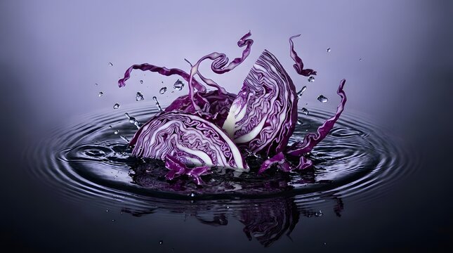A vibrant and refreshing splash of mixed fresh fruits creating a dynamic and colorful visual experience