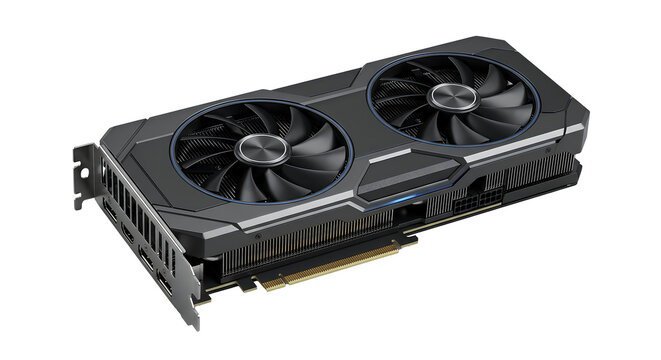 Graphics Card GPU Icon &mdash; 3D Illustration