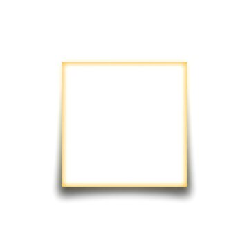 Blank white paper with yellow border and shadow