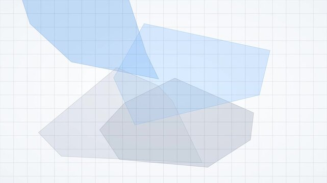 Geometric Polygons Gliding Across a Technical Grid Background for Modern Corporate Video Motion