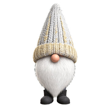 gnome in a hat isolated