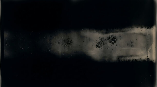 Abstract dark grunge texture with distressed film grain and light leak effect