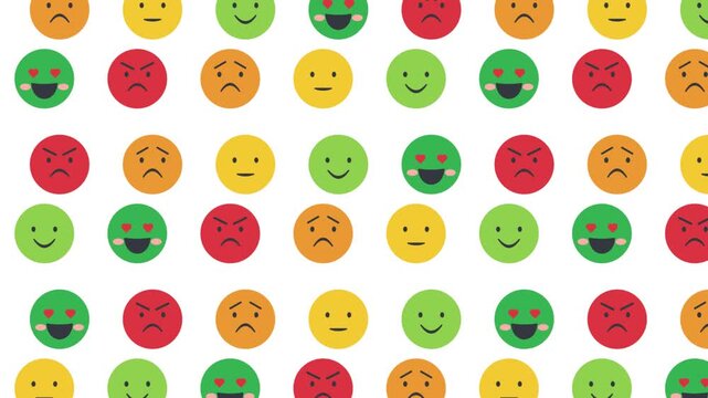 Customer Feedback and Satisfaction Ratings: Emoji Faces Expressing Various Emotions from Happy to Angry for Surveys and User Experience