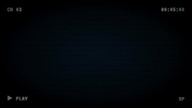 TV No Signal Glitch Static Noise Color Bars Test Card Animation