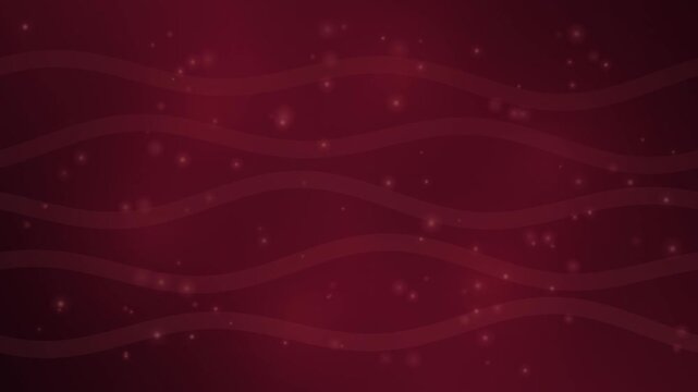 An elegant abstract Christmas background featuring deep ruby and crimson gradients, softly drifting luminous particles, flowing red light waves, and a.