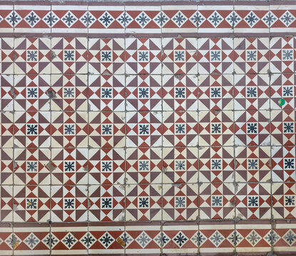 Beautiful colourful Peranakan tiles in historic George Town, Penang, Malaysia: abstract, Architecture, Art, Asia, Beauty.