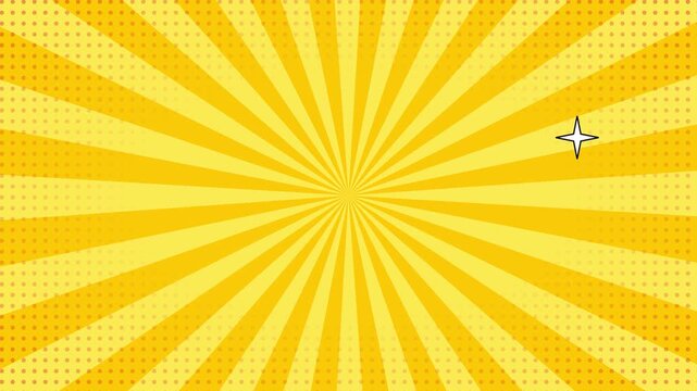 4K Black Friday Sale Animation on Bright Yellow Colorful Background for Retail Promotion