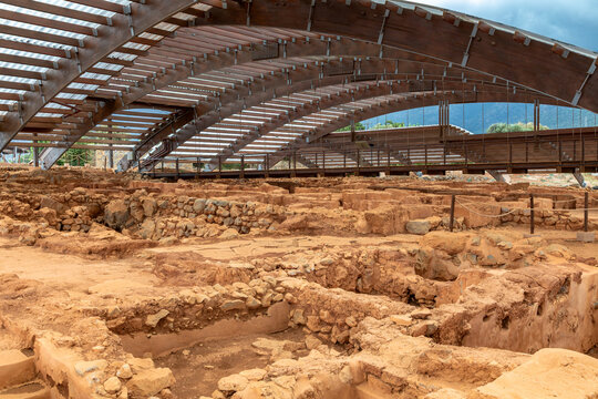 Ruinen des minoischen Palastes in Malia, Kreta