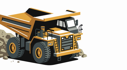 Heavy Duty Mining Dump Truck Illustration. © Basecamp