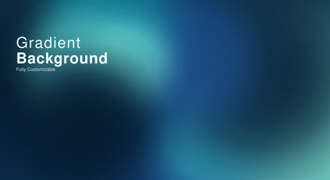 Smooth teal and dark blue gradient vector background with soft glowing color transition effects