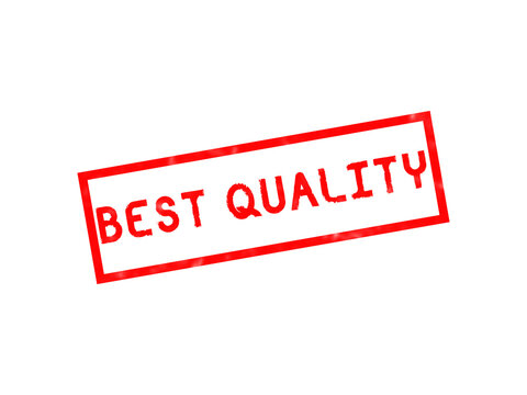 Red best quality rubber stamp impression