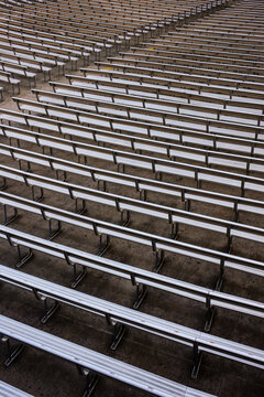 Empty Stadium Seating Rows