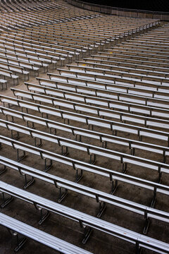 Empty Stadium Seating Rows