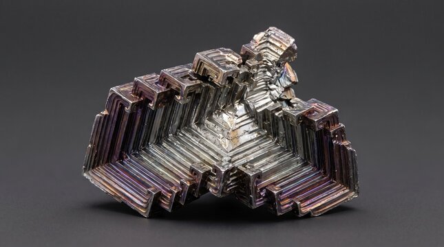 Bismuth crystal mineral specimen