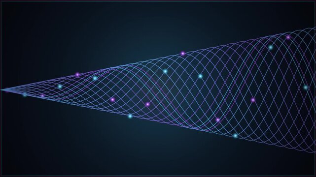Bioluminescent Neural Pathways Seamless Loop Background, 4K UHD 60fps Commercial Motion Graphics (10s)