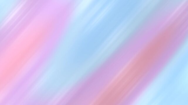 Abstract pastel light rays gradient background with soft diagonal streaks in pink lavender and baby blue, seamless loop