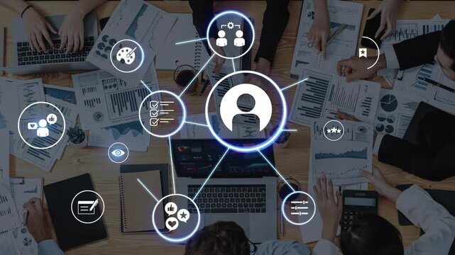Personalization icons showing customization, user profile and experience design for personal service, customer journey and adaptive digital interaction. Funnel