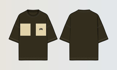 Cut and Sew T-Shirt Designs with Colourblock Panels, Patterns and Graphics