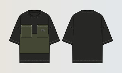 Cut and Sew T-Shirt Designs with Colourblock Panels, Patterns and Graphics