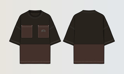 Cut and Sew T-Shirt Designs with Colourblock Panels, Patterns and Graphics