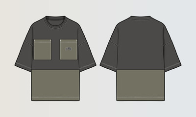 Cut and Sew T-Shirt Designs with Colourblock Panels, Patterns and Graphics