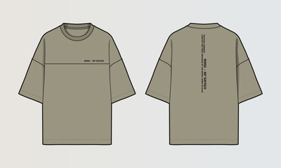 Obraz na płótnie Canvas Cut and Sew T-Shirt Designs with Colourblock Panels, Patterns and Graphics