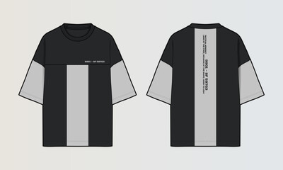 Cut and Sew T-Shirt Designs with Colourblock Panels, Patterns and Graphics
