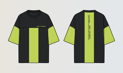 Cut and Sew T-Shirt Designs with Colourblock Panels, Patterns and Graphics