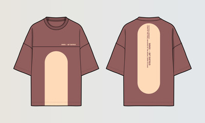 Cut and Sew T-Shirt Designs with Colourblock Panels, Patterns and Graphics
