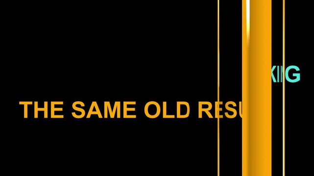 Same old thinking leading to same old results animation