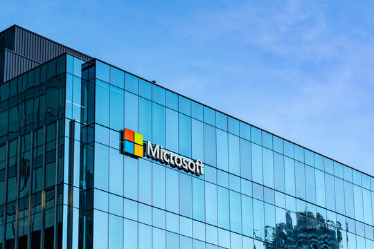 Vancouver, BC, Canada-September 27, 2026:  Microsoft corporation building downtown district.