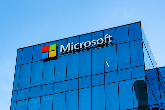 Vancouver, BC, Canada-September 27, 2026:  Microsoft corporation building downtown district.