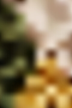 Abstract olive green and gold gradient mesh background with earthy tones
