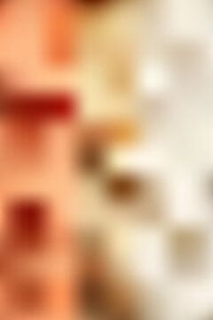 Abstract terracotta peach and cream gradient mesh background with warm soft tones