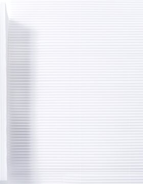 White Corrugated Plastic Sheet Texture with Parallel Ribs