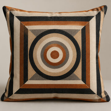 Geometric Cushion Pattern Mockup