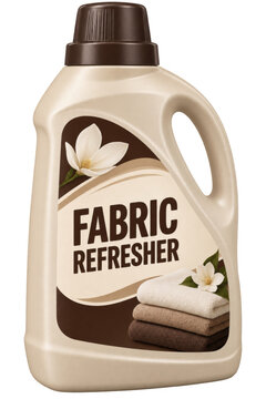 Fabric refresher bottle isolated on transparent background