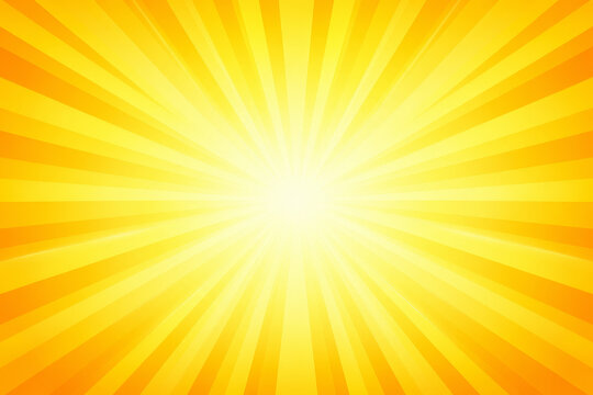 Radiant Golden Sunburst Background