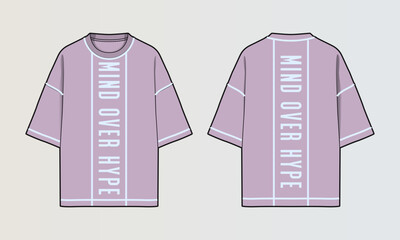 Obraz na płótnie Canvas Cut and Sew T-Shirt Designs with Colourblock Panels, Patterns and Graphics