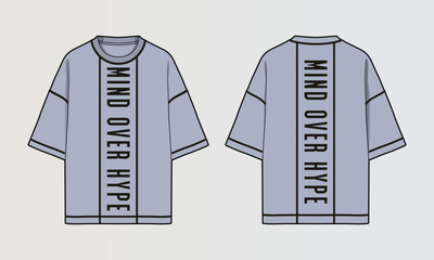 Obraz na płótnie Canvas Cut and Sew T-Shirt Designs with Colourblock Panels, Patterns and Graphics