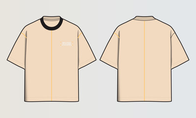 Obraz na płótnie Canvas Cut and Sew T-Shirt Designs with Colourblock Panels, Patterns and Graphics