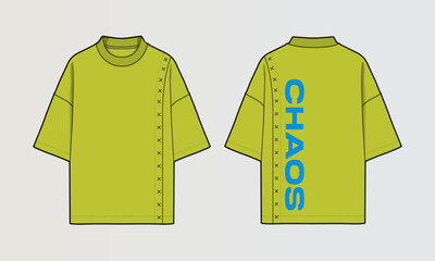 Obraz na płótnie Canvas Cut and Sew T-Shirt Designs with Colourblock Panels, Patterns and Graphics