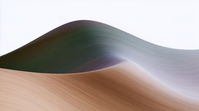 Soft beige and muted green abstract dune curve for calm wallpaper and minimal interior branding.