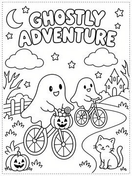 happy halloween coloring sheet printable for kids - coloring pages