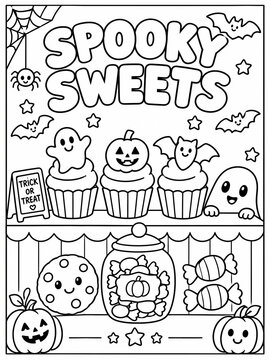 happy halloween coloring sheet printable for kids - coloring pages
